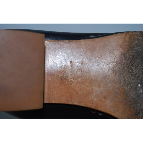 FEIT Ceremonial Handmade Mid Heel Mule – Black – EU 39 (US 8.5) – Rare - Picture 7 of 8